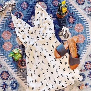 BLUSH Cream Mini Dress